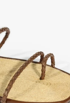 Schutz Kaya Leather Flat Sandal