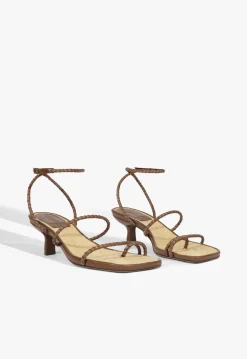 Schutz Kaya Straw Mid Sandal