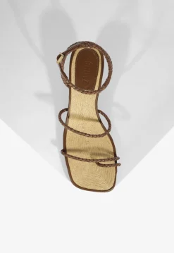 Schutz Kaya Straw Mid Sandal