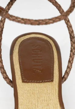 Schutz Kaya Straw Mid Sandal