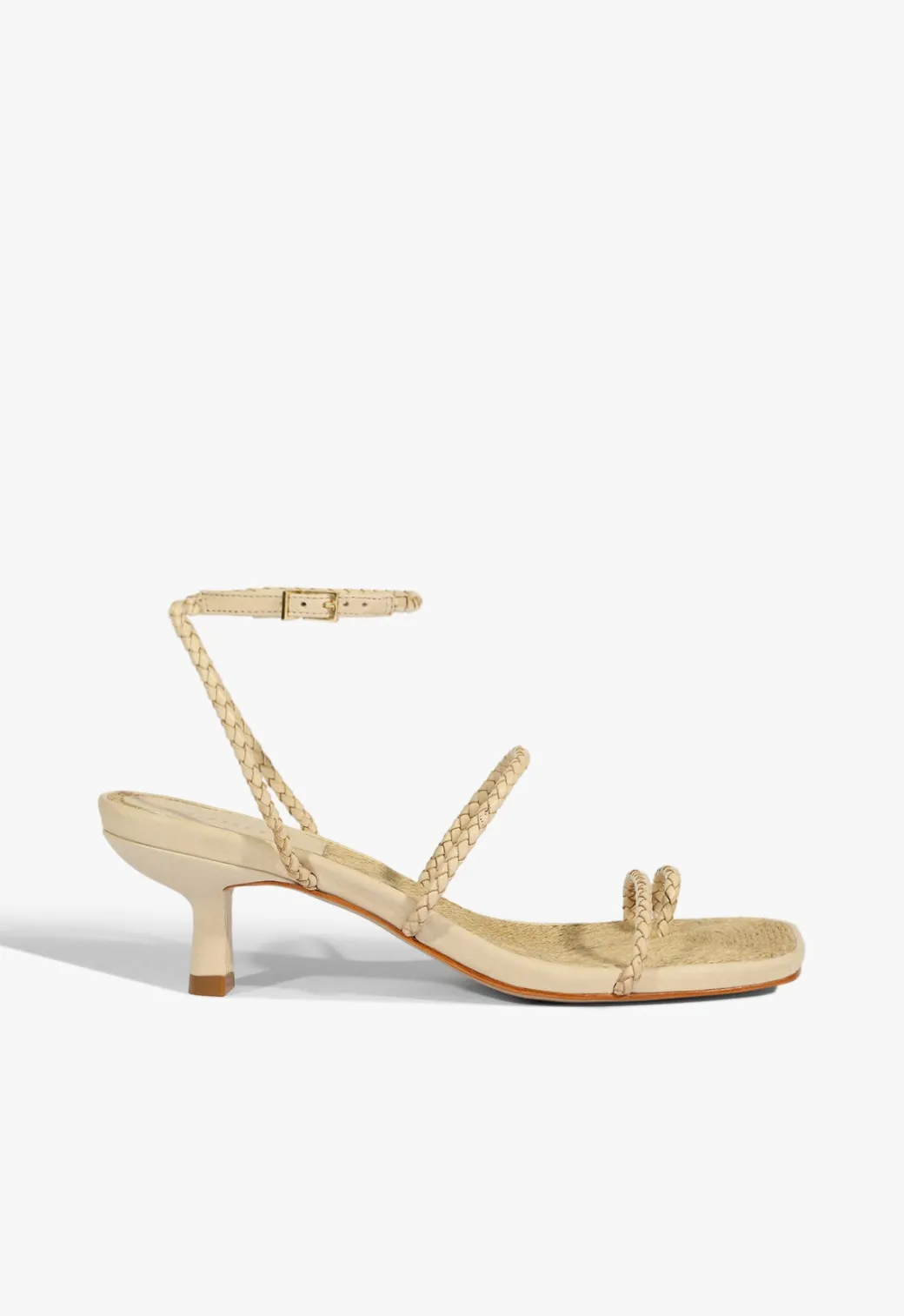 Schutz Kaya Straw Mid Sandal