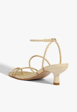 Schutz Kaya Straw Mid Sandal