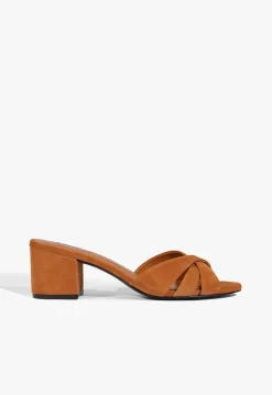 Schutz Keefa Block Mule Suede Sandal