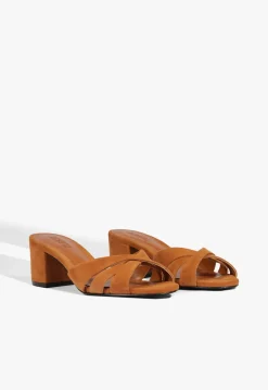 Schutz Keefa Block Mule Suede Sandal