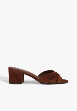 Schutz Keefa Block Mule Suede Sandal
