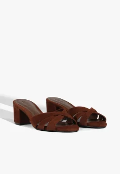 Schutz Keefa Block Mule Suede Sandal