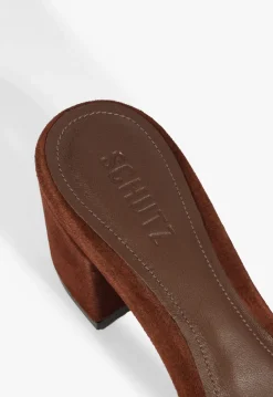 Schutz Keefa Block Mule Suede Sandal