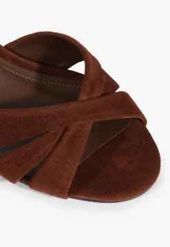 Schutz Keefa Block Mule Suede Sandal