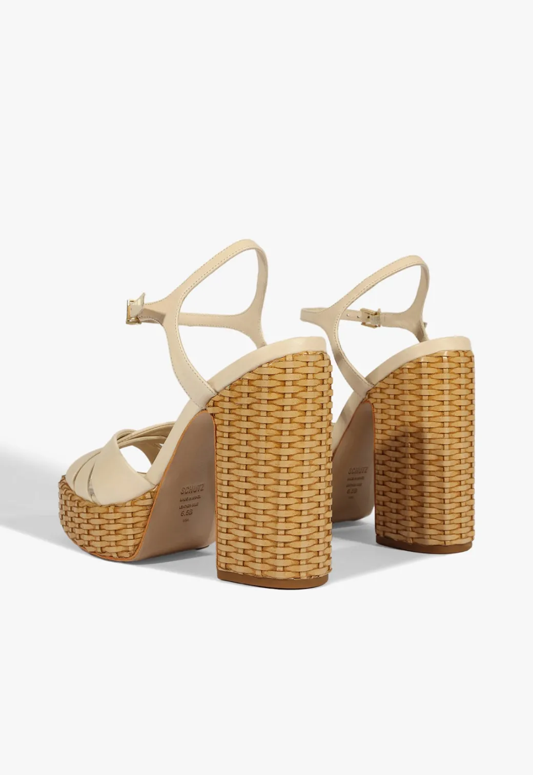 Schutz Keefa Straw Sandal