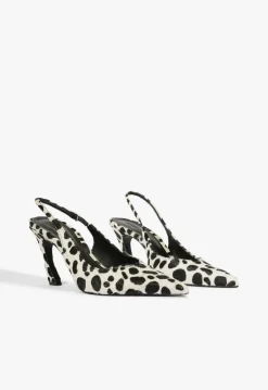 Schutz Lexi Sling Wild Hair Calf Pump