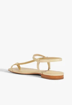 Schutz Lisa Beige Suede Flat Sandal