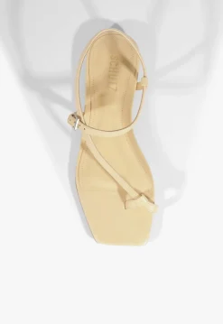 Schutz Lisa Beige Suede Flat Sandal