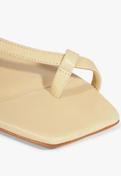 Schutz Lisa Beige Suede Flat Sandal