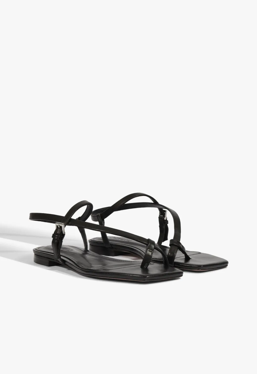 Schutz Lisa Leather Flat Sandal