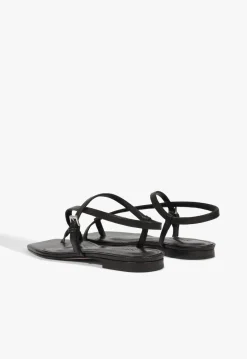 Schutz Lisa Leather Flat Sandal
