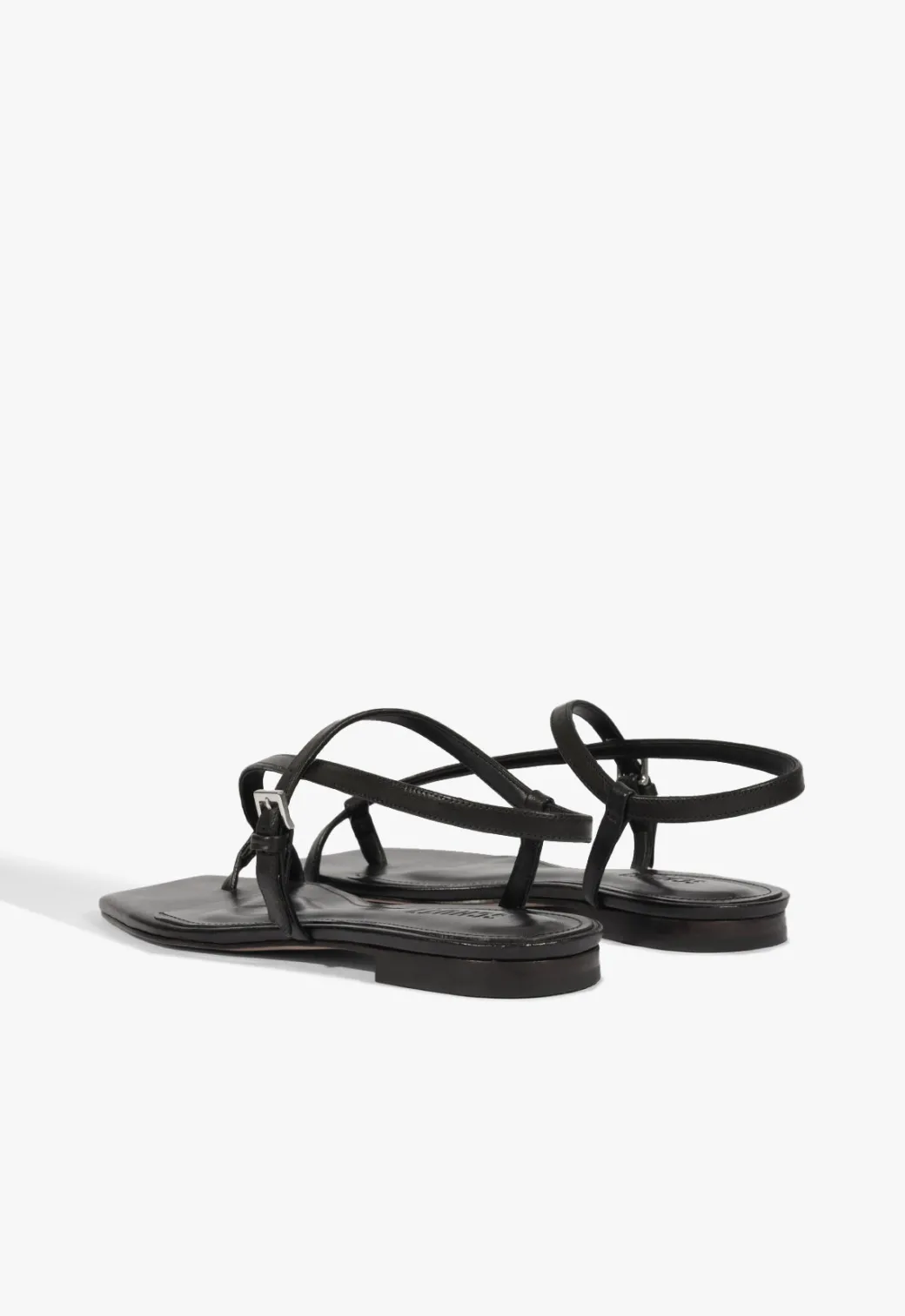Schutz Lisa Leather Flat Sandal