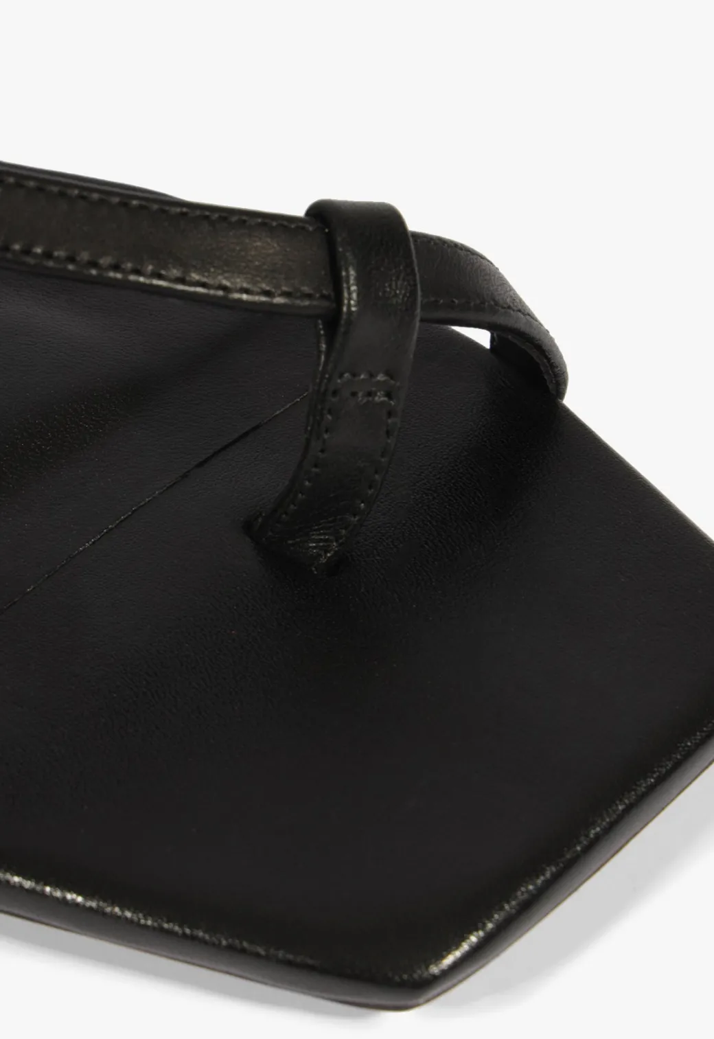 Schutz Lisa Leather Flat Sandal