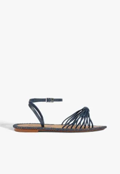 Schutz Livia Leather Flat Sandal