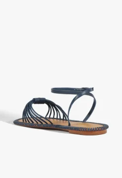 Schutz Livia Leather Flat Sandal