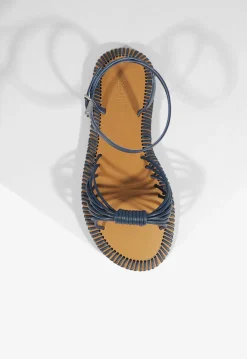 Schutz Livia Leather Flat Sandal