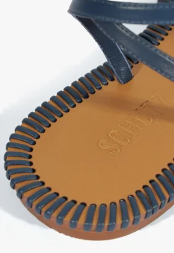 Schutz Livia Leather Flat Sandal