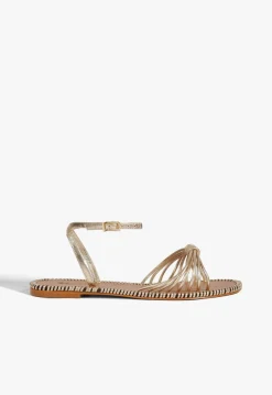 Schutz Livia Leather Flat Sandal