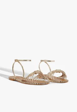 Schutz Livia Leather Flat Sandal