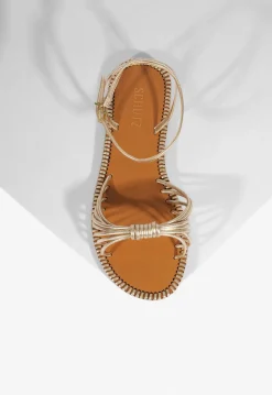 Schutz Livia Leather Flat Sandal