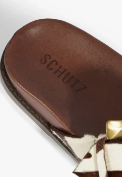 Schutz Lois Animal Print Sporty Sandal