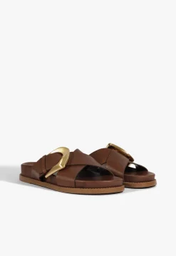 Schutz Lois Brown Sporty Sandal