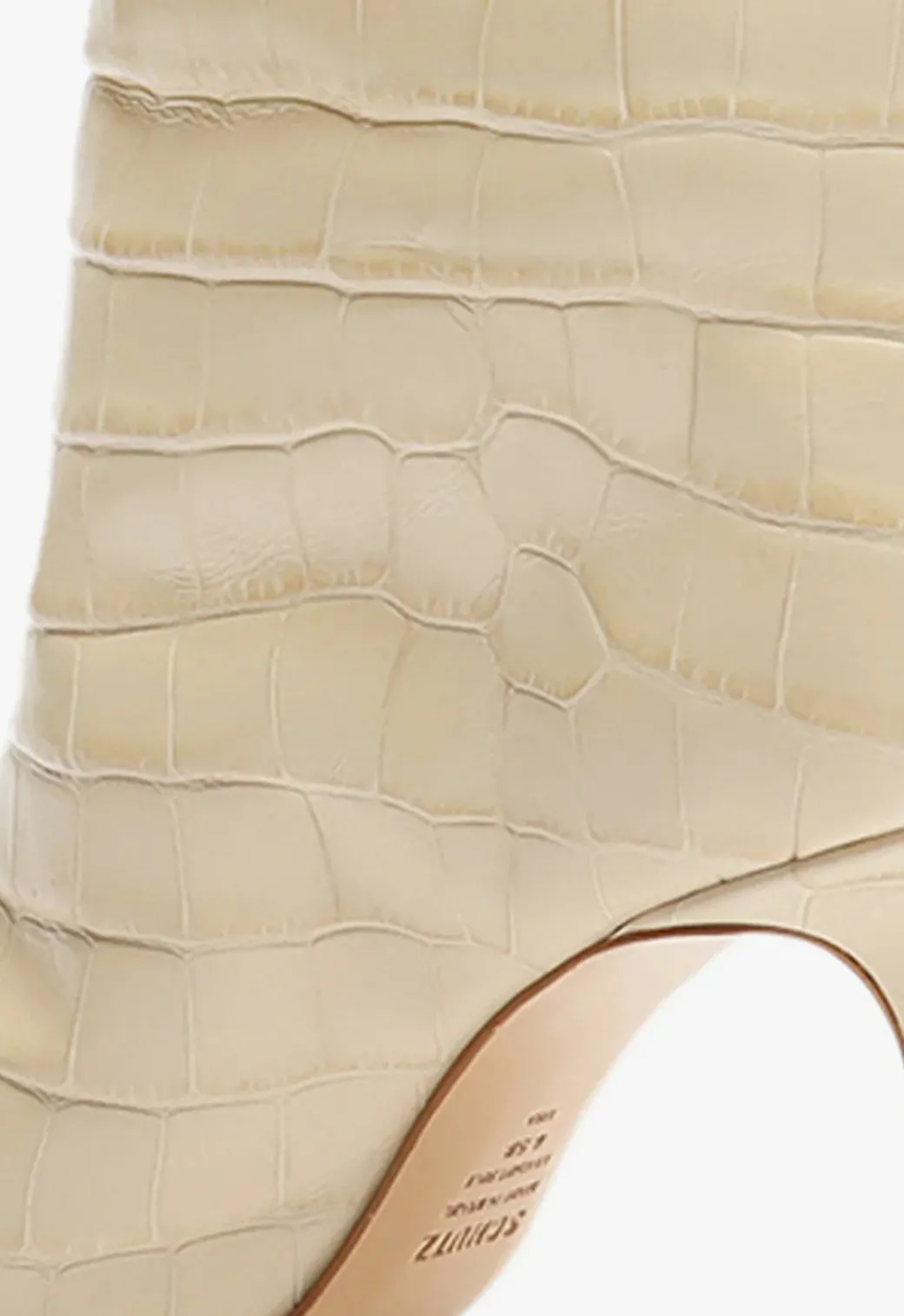 Schutz Maryana Crocodile-Embossed Leather Boot