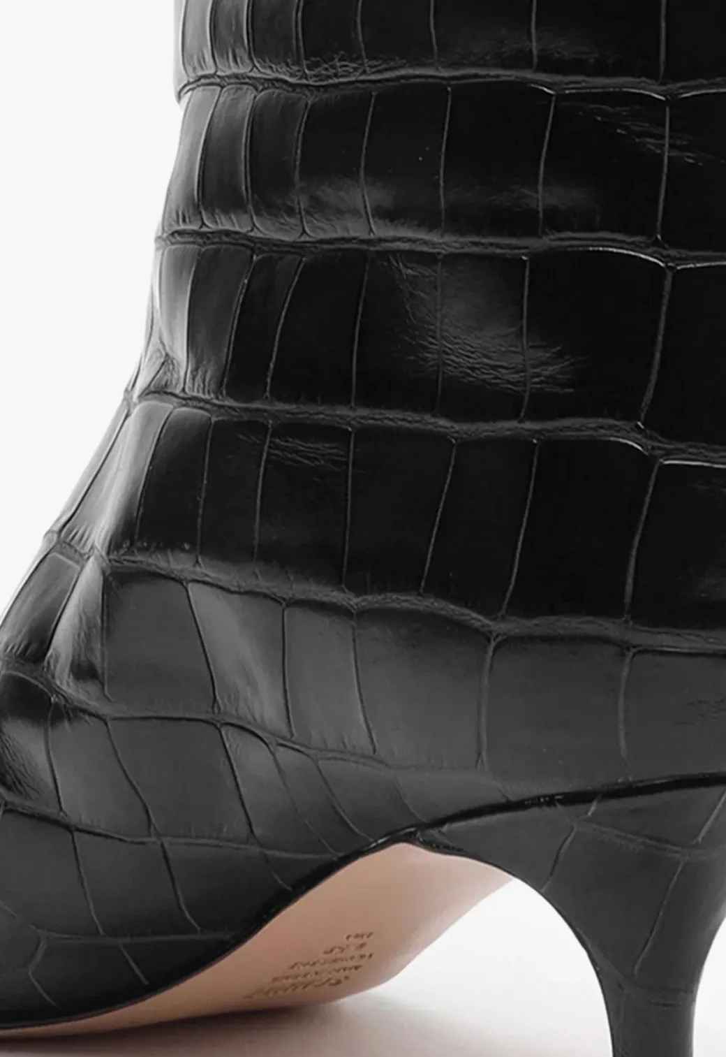 Schutz Maryana Lo Crocodile-Embossed Leather Boot