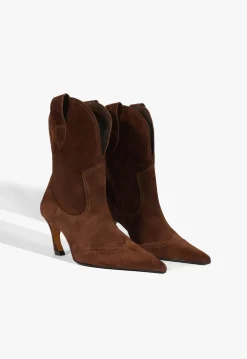 Schutz Maryann Curve West Suede Bootie