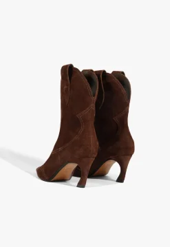 Schutz Maryann Curve West Suede Bootie