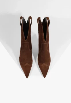 Schutz Maryann Curve West Suede Bootie