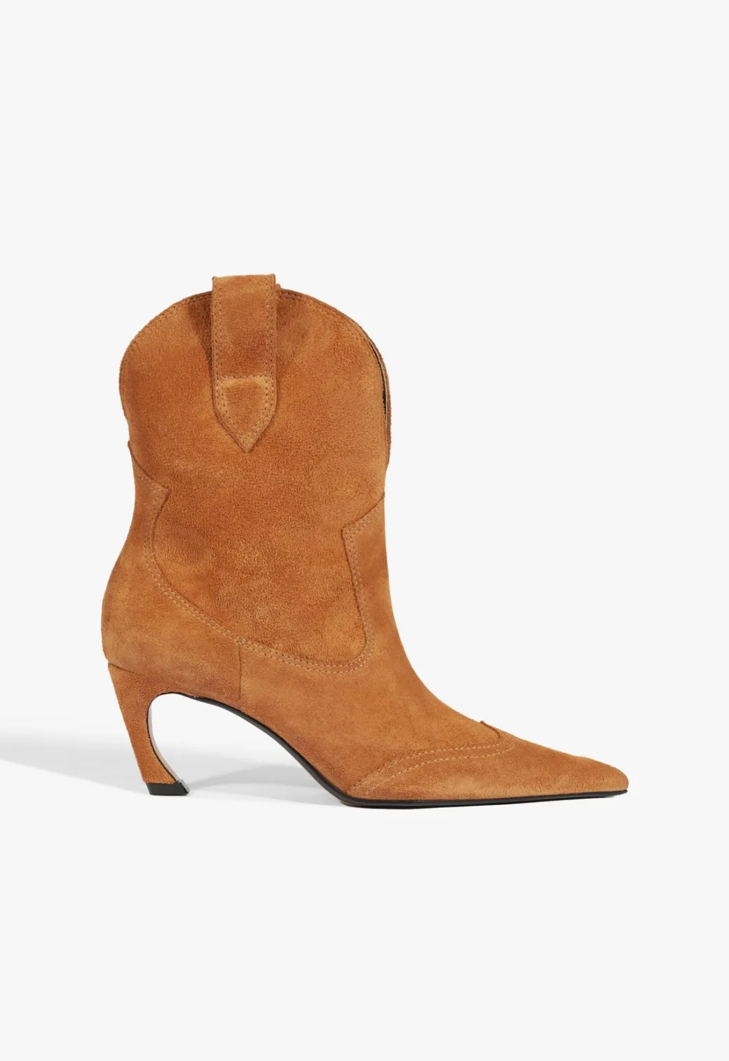 Schutz Maryann Curve West Suede Bootie