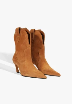 Schutz Maryann Curve West Suede Bootie