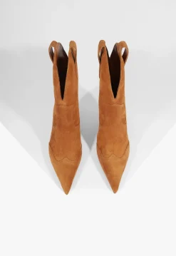 Schutz Maryann Curve West Suede Bootie