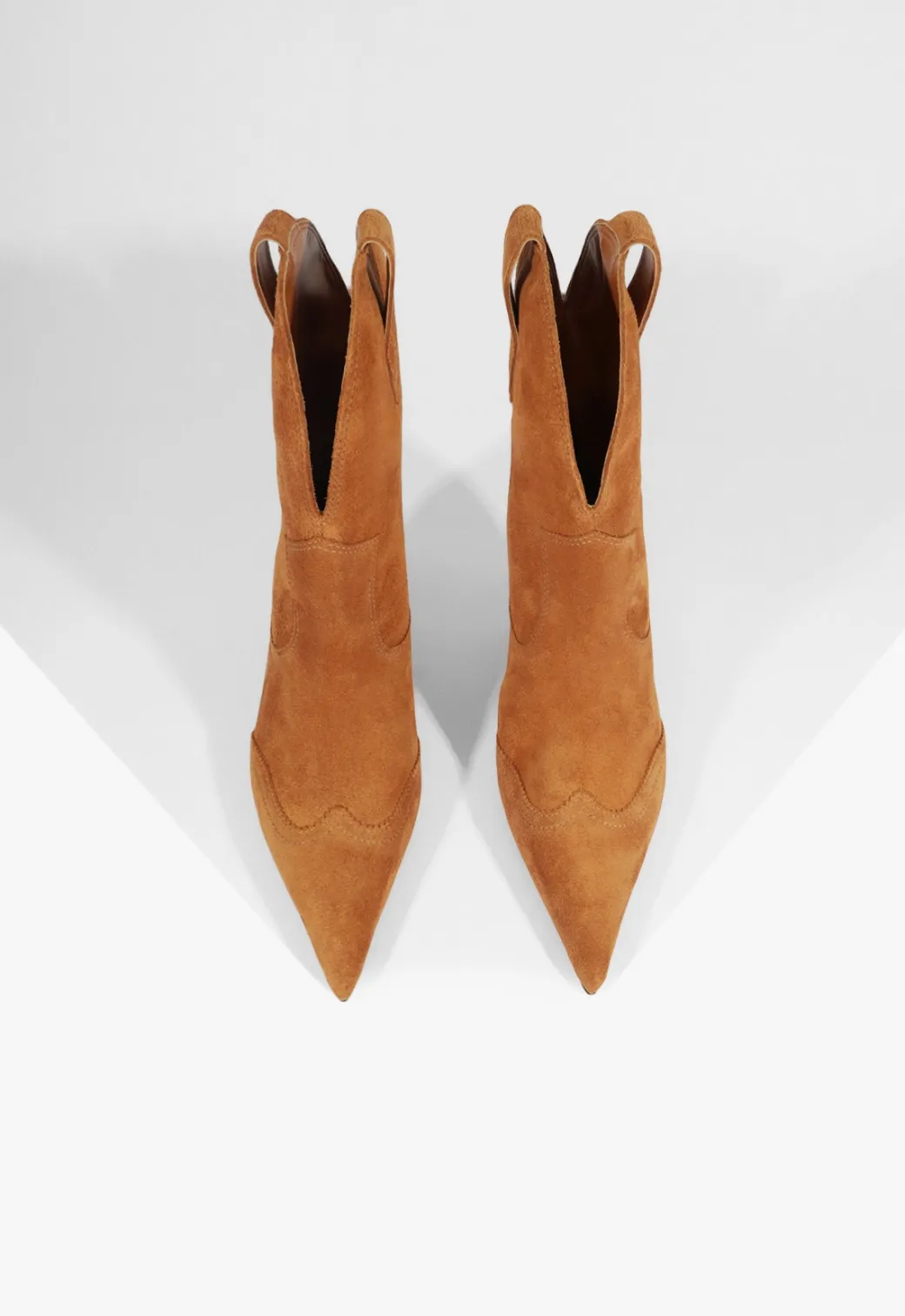 Schutz Maryann Curve West Suede Bootie