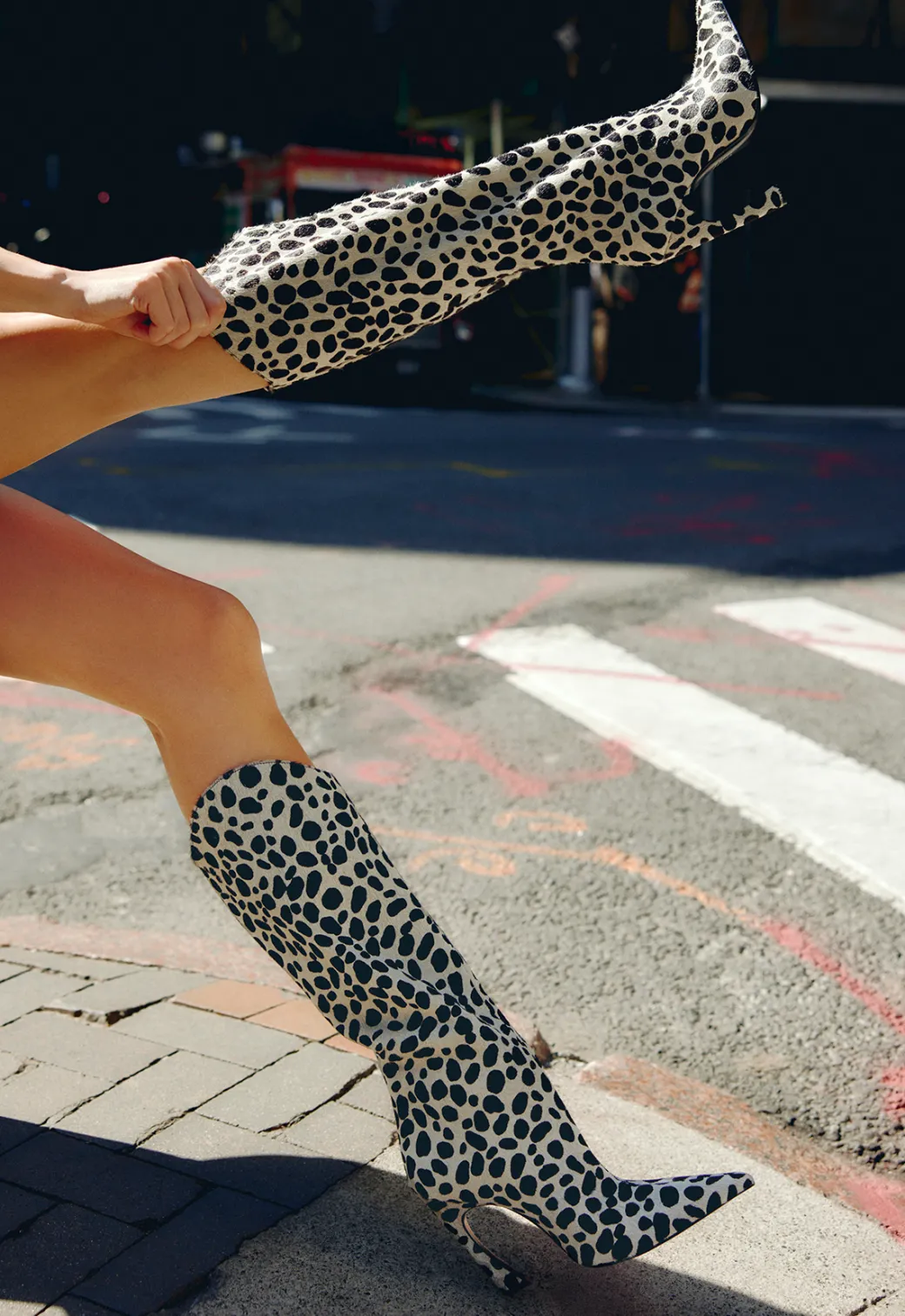 Schutz Maryann Up Curve Hair Calf Boot