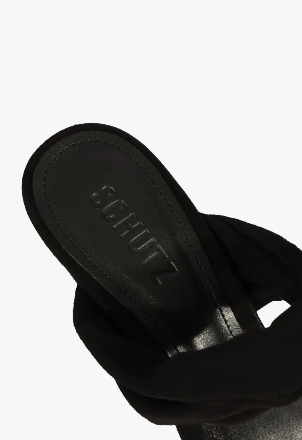 Schutz Meline Mule Suede Sandal