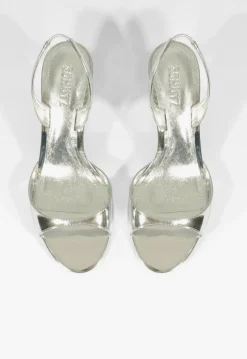 Schutz Scarlett Sling Mid Metallic Sandal