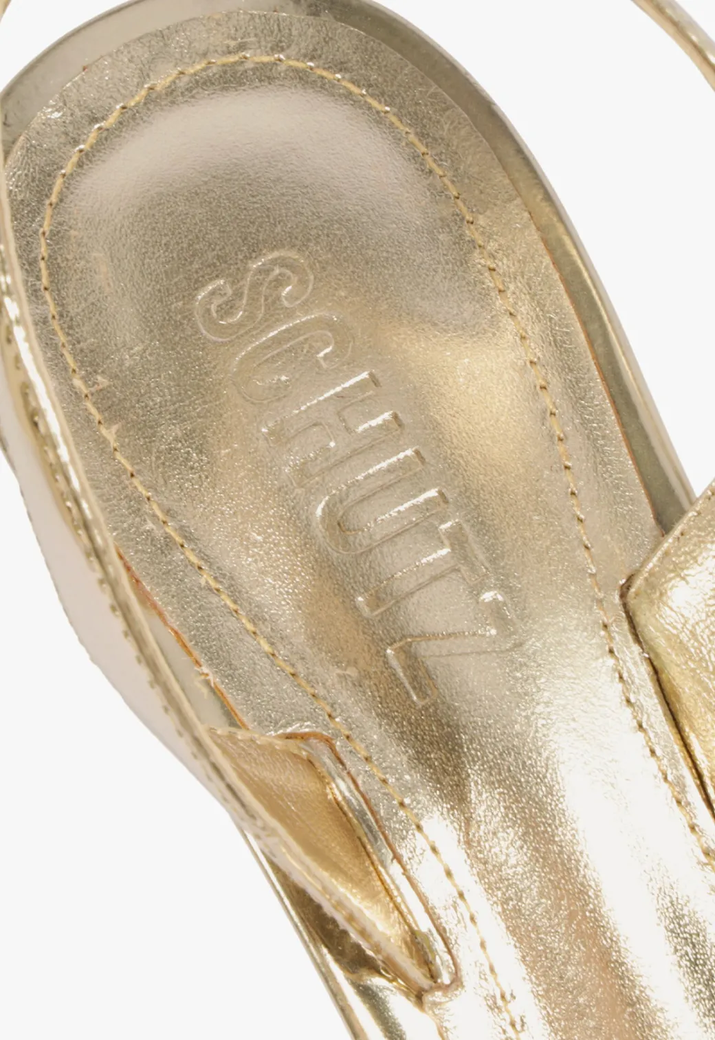 Schutz Scarlett Sling Mid Metallic Sandal