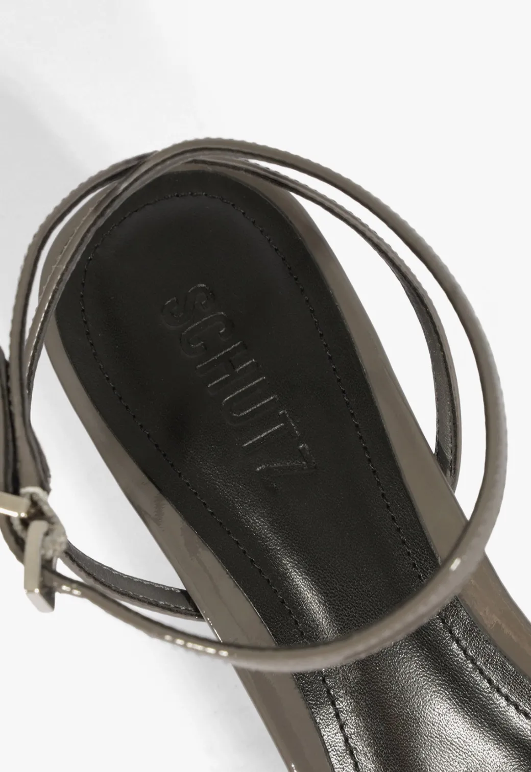 Schutz Siena Curve Mid Patent Sandal